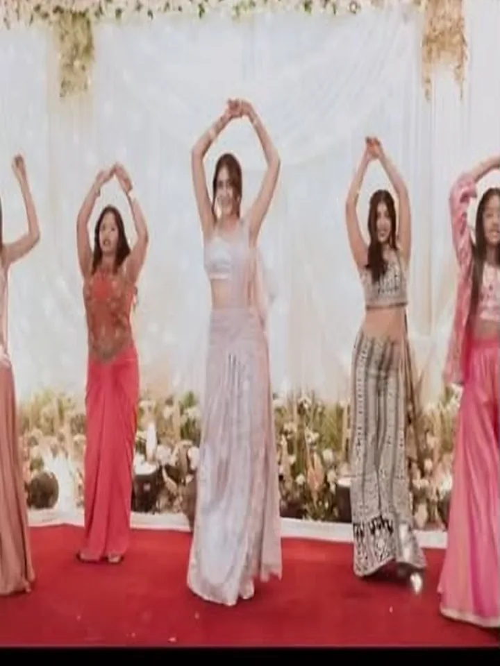 A sangeet stage performance